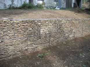 Post gabion wall image