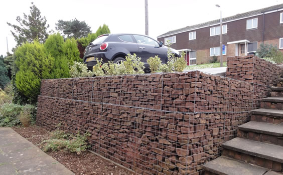 gabion retaining wall Chris Ryall