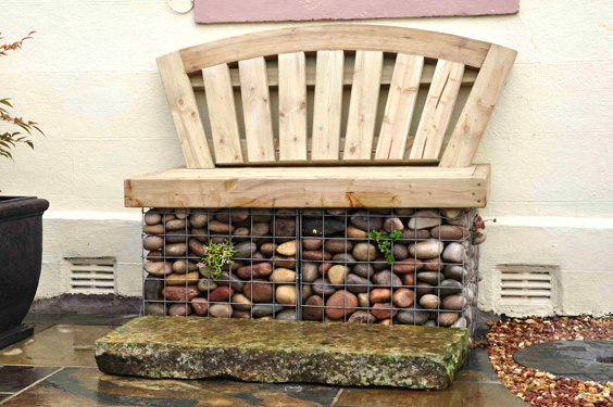 Gabion seat