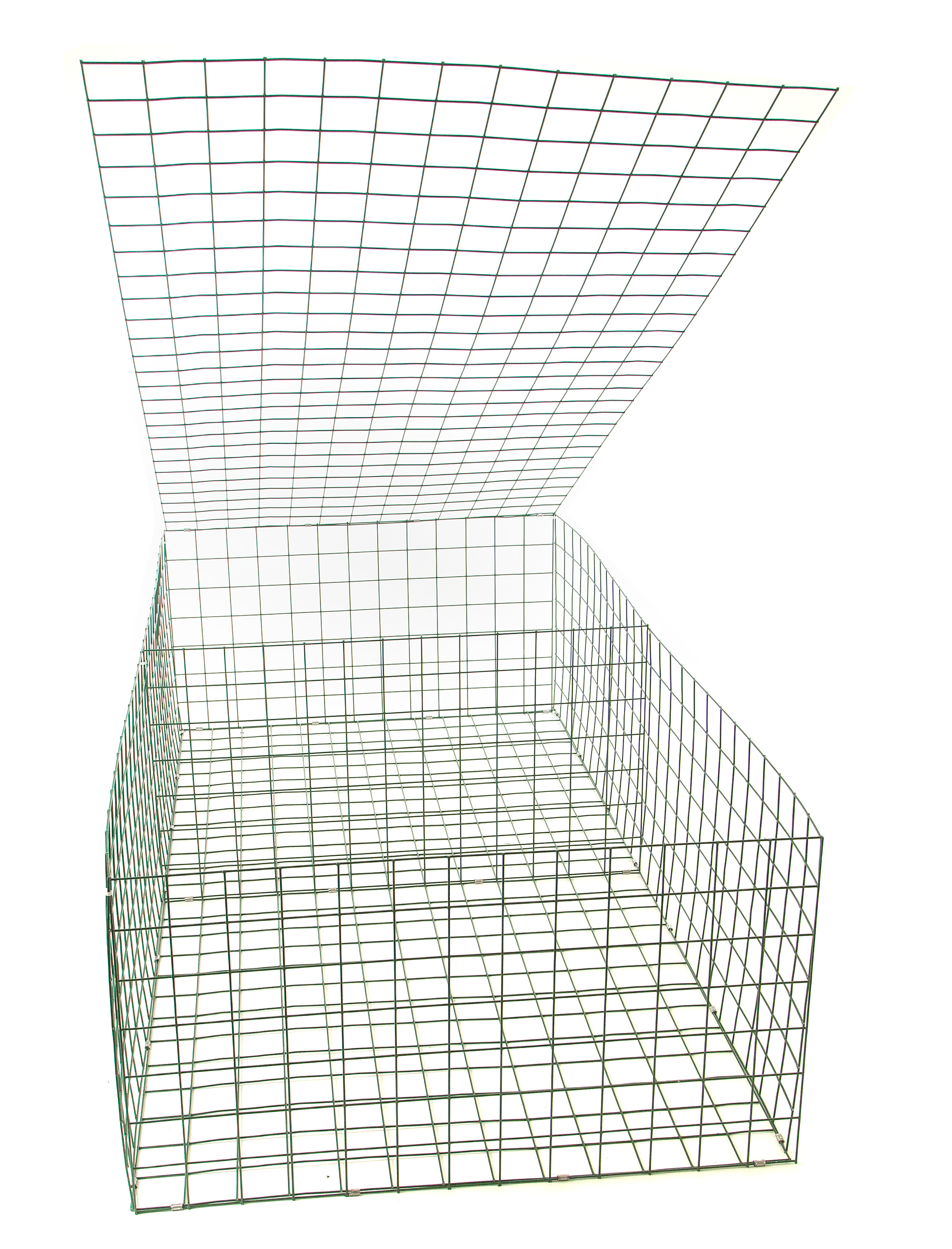 Gabion Basket Green Pvc 3Mm 2M X 1M X 0.5M Garden Garden